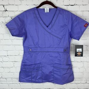 Dickies Purple Scrub Top Size XS